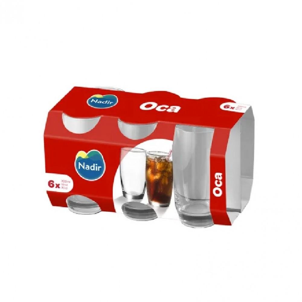 Jogo de Copos 300ml Nadir Oca 6 Peças